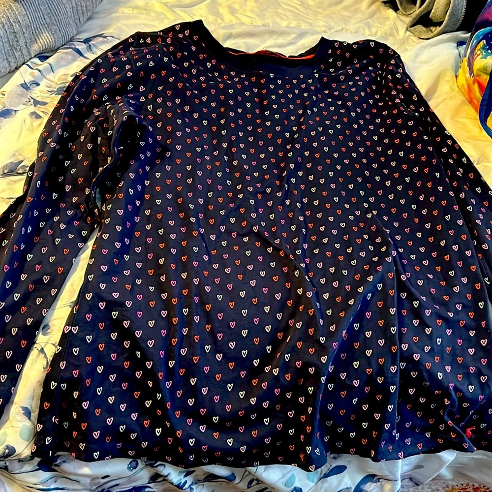 Long sleeve heart shirt